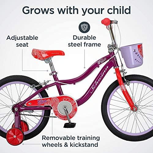 Schwinn Elm Girls Bike for Toddlers and Kids