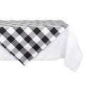 DII Cotton Buffalo Check Table Runner for Family Dinners or Gatherings, Indoor or Outdoor Parties, Halloween, & Everyday Use (14x72",  Seats 4-6 People), Orange & Black