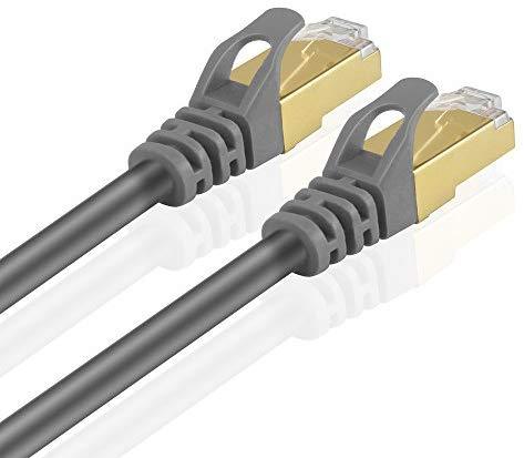 TNP Cat6 Ethernet Patch Cable (20 Inch) - Professional Gold Plated Snagless RJ45 Connector Computer Networking LAN Wire Cord Plug Premium Shielded Twisted Pair (Orange)