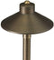 China Hat 12V Black Brass Path Light (7" Shade, 25" Tall) by sunduck