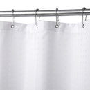 Mrs Awesome Fabric Shower Curtain with 9 Pockets 60 inches Width, Water Repellent, Washable, Odorless and Rust Proof Grommets, White,60x72