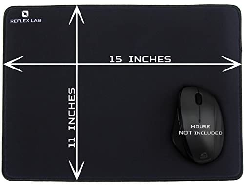 GGLTECK Large Extended Gaming Mouse Pad Mat XXL, Stitched Edges, Waterproof, Ultra Thick 5mm, Wide & Long Mousepad 36”x12”x.20" Red