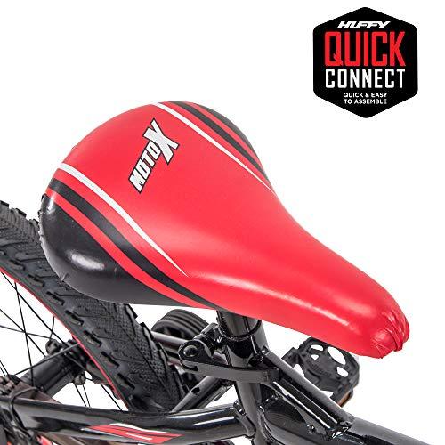 Huffy Kid Bike Moto X, Fast Assembly Quick Connect, 12", Gloss Red