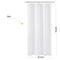 N&Y HOME Caregiver Attendant 36 inches Height Weighted Fabric Shower Curtain Machine Washable,Water Repellent Bathroom Curtains with Grommets, White, 48x36 inch