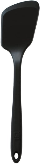 BelleGuppy Silicone Spatula Turner | Heat-Resistant up to 550°F | Nonstick Pancake Flipper, Egg Spatula, Kitchen Spatula | Mini - 11 IN, Black