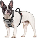 Petacc Dog Harness No-Pull Pet Harness Adjustable Outdoor Pet Reflective Vest Dog Walking Harness with Postpositive D-Ring Buckle and Handle for Small Medium Large Dogs