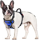 Petacc Dog Harness No-Pull Pet Harness Adjustable Outdoor Pet Reflective Vest Dog Walking Harness with Postpositive D-Ring Buckle and Handle for Small Medium Large Dogs