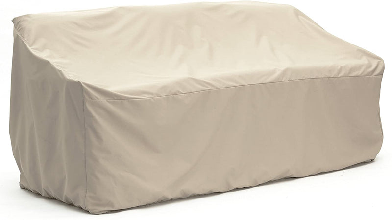 Y- STOP - Outdoor Patio Sofa Covers - Heavy Duty Material - Water and Weather Resistant - Patio Furniture Covers - Ripstop Tan