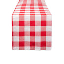 DII Cotton Buffalo Check Table Runner for Family Dinners or Gatherings, Indoor or Outdoor Parties, Halloween, & Everyday Use (14x72",  Seats 4-6 People), Orange & Black