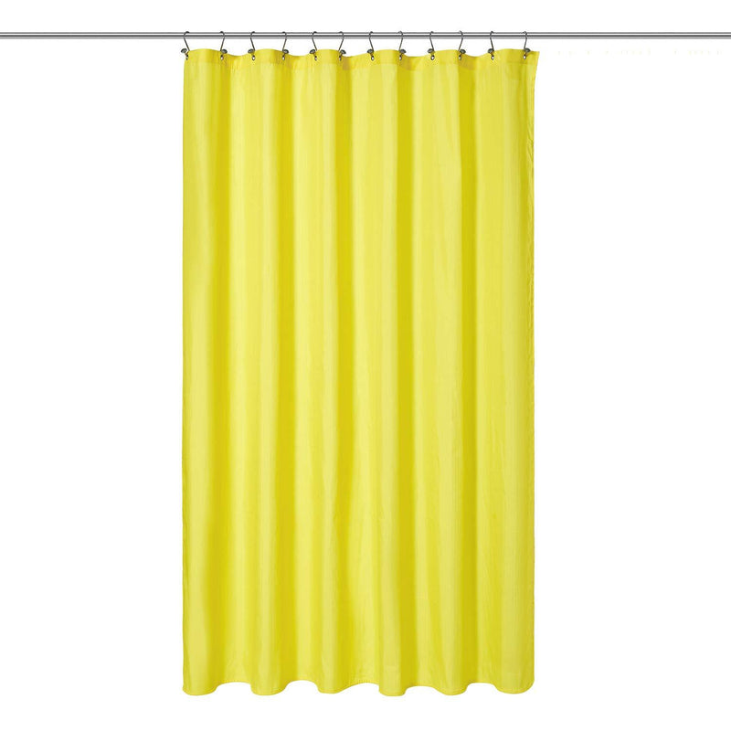 N&Y HOME Extra Long Shower Curtain Liner Fabric 72 x 96 inches, Hotel Quality, Washable, Water Repellent, White Spa Bathroom Curtains with Grommets, 72x96