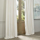 Half Price Drapes VPCH-184005-108-GRBO Signature Grommet Blackout Velvet Curtain, Natural Grey, 50 X 108