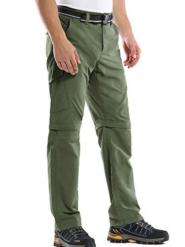 Mens Hiking Pants Adventure Quick Dry Convertible Lightweight Zip Off Fishing Travel Mountain Trousers