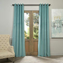 Half Price Drapes VPCH-184005-108-GRBO Signature Grommet Blackout Velvet Curtain, Natural Grey, 50 X 108