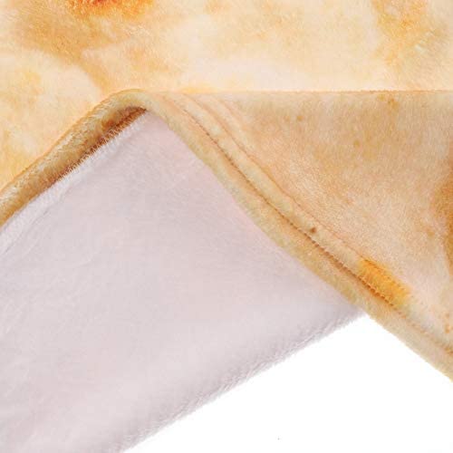 LetsFunny Realistic Food Novelty Blanket, Soft and Cozy Fleece, Perfectly Round Tortilla Throws Blanket (Donut&Coffee, 59 inches)