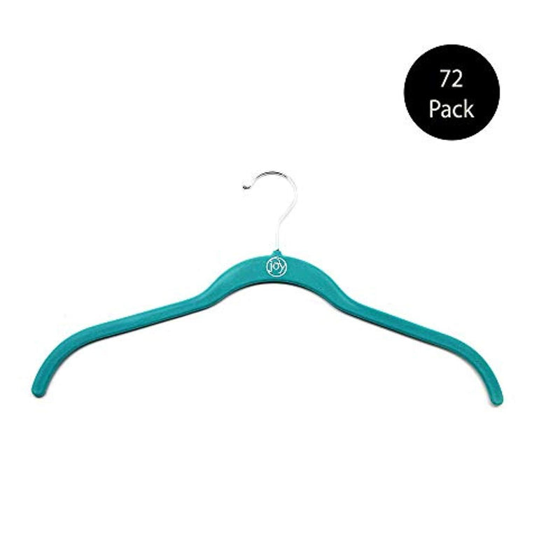 Joy Mangano (72) Hugged Hanger-Blouse (Silver Hook, Bright Teal)