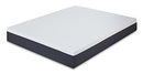 PrimaSleep Wave Gel Infused Memory Foam Mattress, 10'' H, Queen, Blue