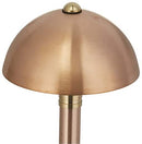 Mushroom 12V Brass Path Light (6" Shade, 25" Tall) by sunduck