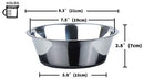 Kulmeo No Spill Non-Skid Stainless Steel Deep Dog Bowls