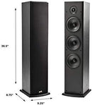 Polk T50 150 Watt Home Theater Floor Standing Tower Speaker (Single) - Premium Sound at a Great Value | Dolby and DTS Surround