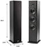 Polk T50 150 Watt Home Theater Floor Standing Tower Speaker (Single) - Premium Sound at a Great Value | Dolby and DTS Surround