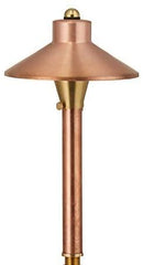 China Hat 12V Black Brass Path Light (7" Shade, 25" Tall) by sunduck