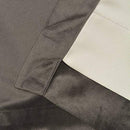 Half Price Drapes VPCH-184005-108-GRBO Signature Grommet Blackout Velvet Curtain, Natural Grey, 50 X 108