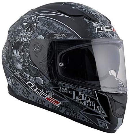 LS2 Helmets Motorcycles & Powersports Helmet's Full Face Stream (Matte Anti-Hero 2.0, Medium)