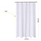 N&Y HOME Extra Long Shower Curtain Liner Fabric 72 x 96 inches, Hotel Quality, Washable, Water Repellent, White Spa Bathroom Curtains with Grommets, 72x96