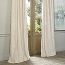 Half Price Drapes VPCH-184005-108-GRBO Signature Grommet Blackout Velvet Curtain, Natural Grey, 50 X 108