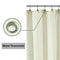 N&Y HOME Caregiver Attendant 36 inches Height Weighted Fabric Shower Curtain Machine Washable,Water Repellent Bathroom Curtains with Grommets, White, 48x36 inch