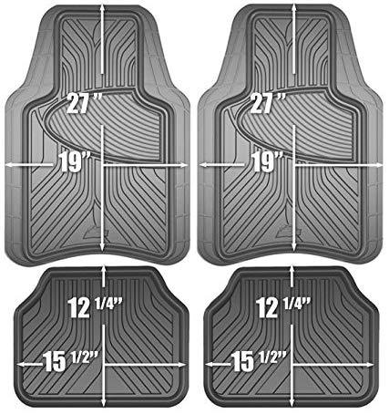 Custom Accessories Armor All 78842 4-Piece Tan All Season Rubber Floor Mat