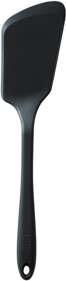 BelleGuppy Silicone Spatula Turner | Heat-Resistant up to 550°F | Nonstick Pancake Flipper, Egg Spatula, Kitchen Spatula | Mini - 11 IN, Black