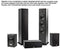 Polk T50 150 Watt Home Theater Floor Standing Tower Speaker (Single) - Premium Sound at a Great Value | Dolby and DTS Surround