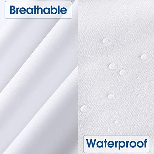 BYSURE King Mattress Pad Deep Pocket Liquids Resist, Dust Proof, Soft Terry Cotton Surface Fitted-Style 16"-18" 100% Waterproof Mattress Protector