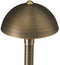 Mushroom 12V Brass Path Light (6" Shade, 25" Tall) by sunduck