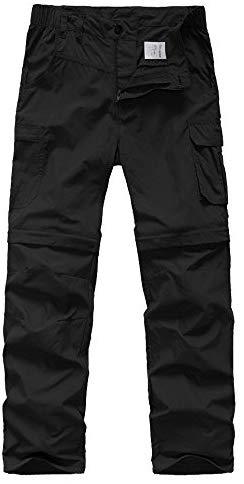 Mens Hiking Pants Adventure Quick Dry Convertible Lightweight Zip Off Fishing Travel Mountain Trousers