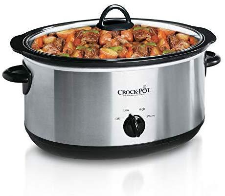 Crockpot Oval Manual Slow Cooker, 8 quart, Stainless Steel (SCV800-S)