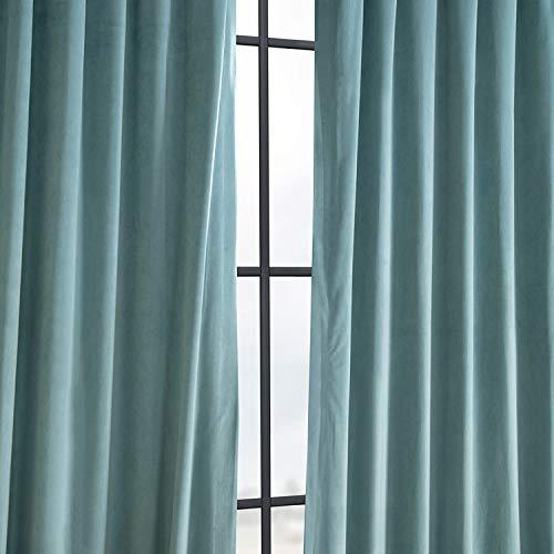 Half Price Drapes VPCH-192018-120 Signature Blackout Velvet Curtain, Burgundy, 50 X 120