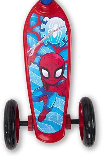 Huffy Kids Preschool Scooter for Boys Disney Pixar Cars & Toy Story, Star Wars, Marvel Spider-Man, 3 Wheel Toy