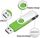 4GB USB Flash Drive Bulk 10 Pack Portable Zip Drives, Portable Thumb Drive 4 GB Swivel USB 2.0 Memory Stick Data Storage, Metal Pen Drive Flash Disk Multi Pack Jump Drives in Black by FEBNISCTE