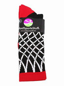 MadSportsStuff Elite Basketball Socks with Net Crew Length - Made in The USA