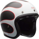 Bell Custom 500 Carbon Open-Face Motorcycle Helmet (Ace Cafe Tonup Black/White, X-Large)