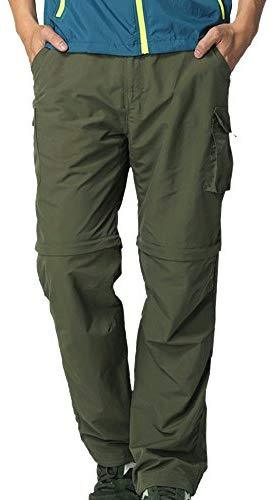 Mens Hiking Pants Adventure Quick Dry Convertible Lightweight Zip Off Fishing Travel Mountain Trousers