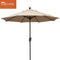 EliteShade 9Ft Market Umbrella Patio Outdoor Backyard Aluminum Table Umbrella (FadeSafe Beige)