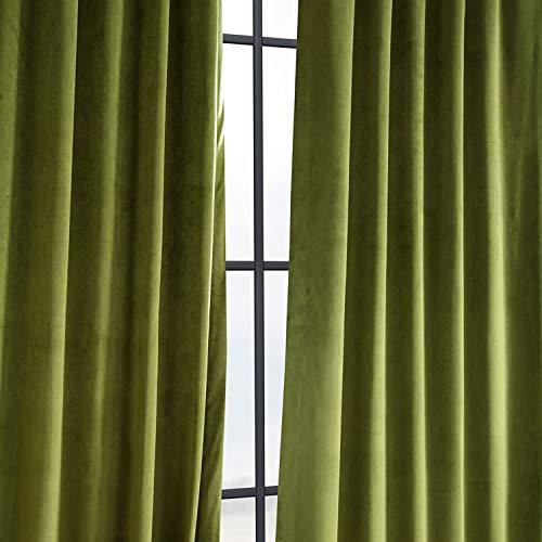 Half Price Drapes VPCH-192018-120 Signature Blackout Velvet Curtain, Burgundy, 50 X 120