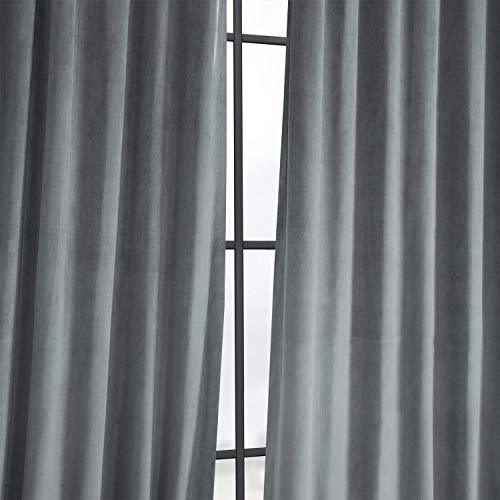 Half Price Drapes VPCH-192018-120 Signature Blackout Velvet Curtain, Burgundy, 50 X 120