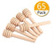 3 Inch mini wooden honey dipper sticks,honey Jar dispense drizzle honey and wedding party favors.(Pack of 65)