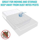 BYSURE 3 Mil 2-Pack Heavy Duty Mattress Bag for Moving & Long Term Storage, 3D Envelope Shape Fits Queen/King Size