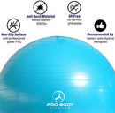 Exercise Ball - Professional Grade Anti-Burst Fitness, Balance Ball for Pilates, Yoga, Birthing, Stability Gym Workout Training and Physical Therapy