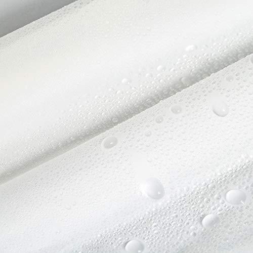 N&Y HOME Shower Curtain Liners, 72" W x 78" H PEVA 3G Shower Curtains with Heavy Duty Beads and 12 Rust-Resistant Grommet Holes, Waterproof Odorless Plastic Shower Liner for Bathroom Frosted, 2 Pack